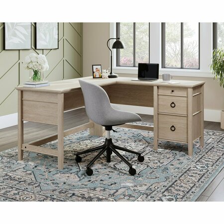 SAUDER East Adara L-Desk Co , Spacious work surface for computer, accent lamp, and more 429772